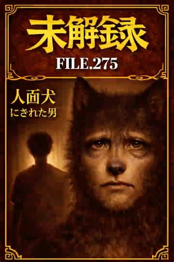 【未解録 FILE.275人面犬にされた男】あの犬の顔は...【入口】 #未解録 #未解録童話