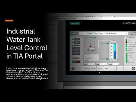 Industrial Water Tank Level Control in TIA Portal