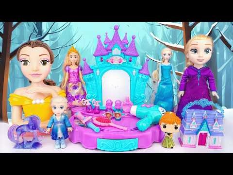 Best Disney Princess Toys Unboxing Compilation | Elsa Magic Makeup Playset | Belle Styling Head Doll