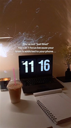 Laiba | Studygram, Productivity & Motivation ☕ on Instagram: "You're not lazy. You're not "bad at studying" You're digitally burnt out. Every binge watch. Every infinite scroll. Every late night doom spiral. Your brain has been hijacked. Not by you. By app developers who literally engineer addiction. So now your brain is just exhausted and craving quick hits of dopamine that studying can't provide. But you can reset this. In 48 hours. Not through motivation. Through strategic nervous system reco