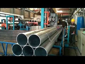 Automatic tube pipe bundling steel strapping packing line