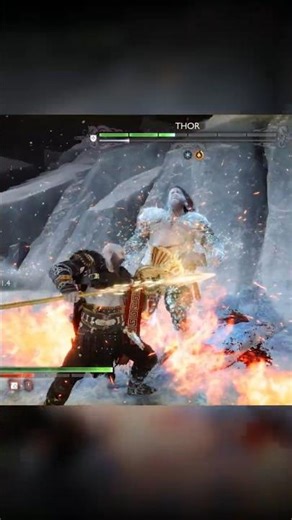 Ghost Of Sparta💀🔥 Vs Thor Best Fight God Of War Ragnarok #godofwar #gaming #shorts