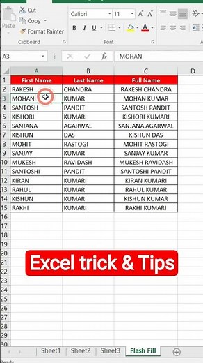 Excel tricks and tips || Excel shorts video || #exceltips #shorts #shortvideo
