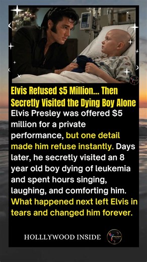 Elvis Refused $5 Million… Then Secretly Visited the Dying Boy Alone #shorts