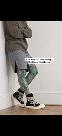 Fit check is out of this world. 🌍 I will be answering your questions at 6pm #rickowens #alien #reptile #fyp #foryoupage