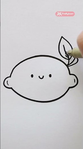 🍋✨ Drawing a Super Cute Lemon Step by Dtep | Easy & Fun Art for Beginners, teachers and Parents!💛