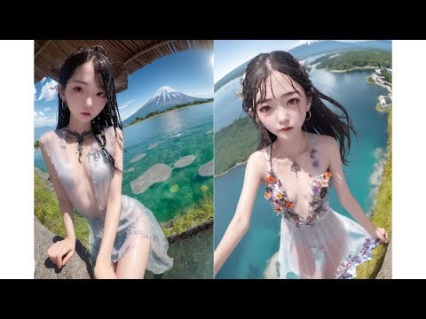 [4K AI Gallery]Loli playing in water 蘿莉戲水 ロリ 어린 소녀