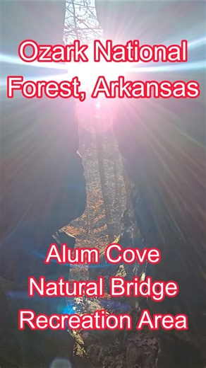 Hiking Trail #naturalbridge #ozarknationalforest #hikingtrails #winterhike #crunchingsounds #shorts