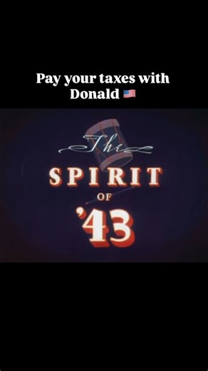 On this day in 1943, Disney released The Spirit of ’43 🦆💸: a WWII short where Donald Duck shows that paying taxes is patriotic and helps the war effort 🇺🇸 #animation #propaganda #disney #history #short | Animation Scoop