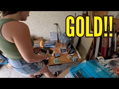 Her first time garage saling and she found this?!?