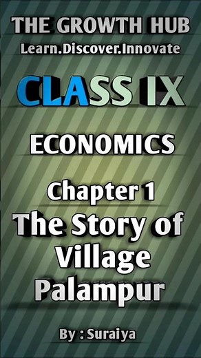 CLASS IX ECONOMICS (Chapter 1 The Story of Village Palampur) #notes #economics #ninth #handwritten
