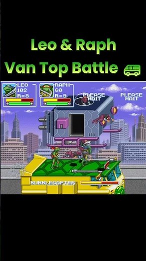 Leo & Raph Battle Foot Soldiers on the Van 🚐 | TMNT OpenBOR #shorts #ytshorts #openbor #gaming