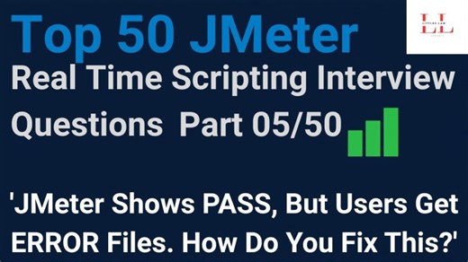 Top 50 JMeter Interview Qns (5/50) : JMeter Shows PASS, But Users Get ERROR . How Do You Fix This? | Vasanth Shanmugam