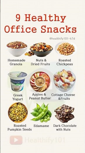 9 Healthy Office Snacks That Boost Energy & Focus ⚡️ | Eat Smart at Work