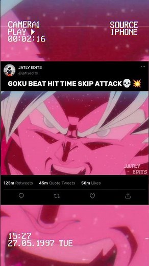 Goku beat Hit time skip and shocked everyone 💀💥#shortsfeed #goku #hit #dbs #animeseries #4k