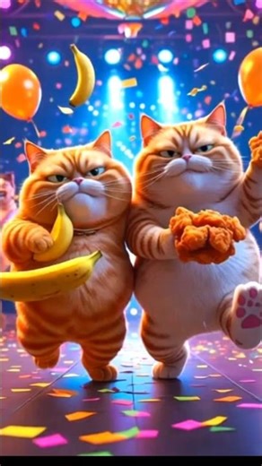 Cutest Dancing Cats Ever! 🕺🐱 This Will Make Your Day!#viralvideo#shortsvideo