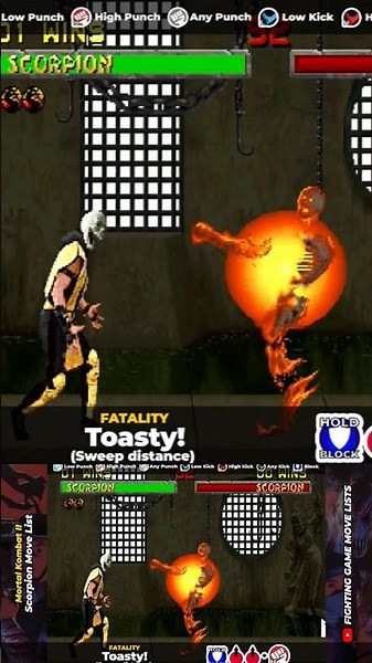 Scorpion's Toasty Fatality MK2 #mortalkombat #mortalkombat2 #mk2