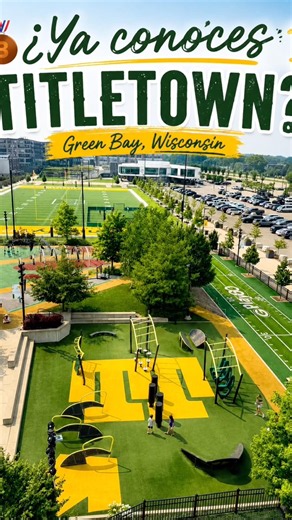 Ya Conoces Titletown? 🇺🇸 El Lugar que Debes Visitar en Green Bay, Wisconsin #wisconsin