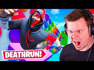 Trying Fortnites HARDEST 100 level deathrun!