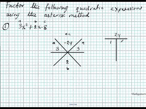 factoring the Asterisk method or Star Method
