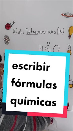 química aprende escribir fórmulas #aprendiendocontiktok #aprendefisica #foryou #quimica #educacion