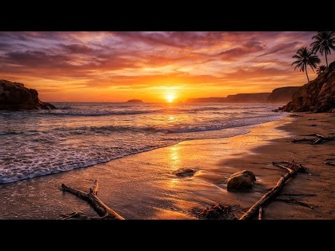 30 Minutes Relaxing Ocean Sunset 🌅 | Calm Music for Stress Relief & Sleep