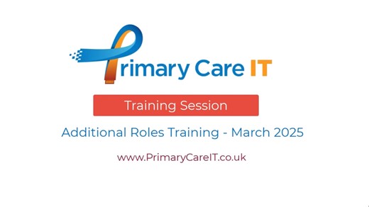 Additional Roles Training (EMIS) March 2025