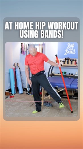 Bob and Brad on Instagram: "At-Home Hip Workout Using Bands #resistancebands #hipworkout #bobandbrad #fitness"
