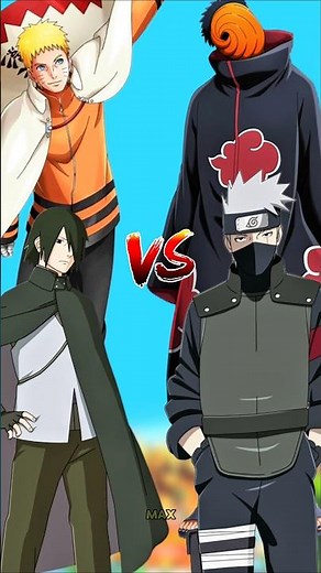 Naruto & sasuke vs obito & Kakashi