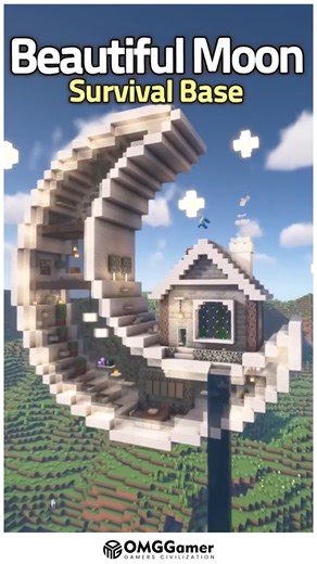 OMGGamer on Instagram: "🚀 Futuristic Moon Survival Base 🌌🌑 Create a survival-ready moon base with space-style designs, oxygen-like domes, and hidden storage areas. Perfect for players who love sci-fi builds in Minecraft! #MinecraftSurvivalBuild #MinecraftMoonTheme #MinecraftSpaceBase #MinecraftCreativeDesign #MinecraftFuturisticBase #MinecraftHouseIdeas #MinecraftBuilds"