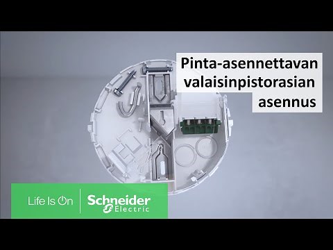 Pinta-asennettavan valaisinpistorasian asennus | Schneider Electric