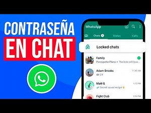 Cómo PONERLE CONTRASEÑA a un CHAT de Whatsapp (Guia Completa!)