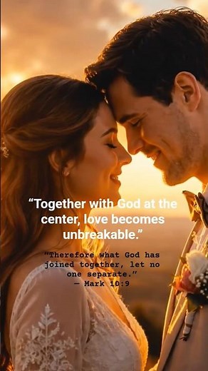 “What God Has Joined Together ❤️ | Mark 10:9 Powerful Marriage Verse”