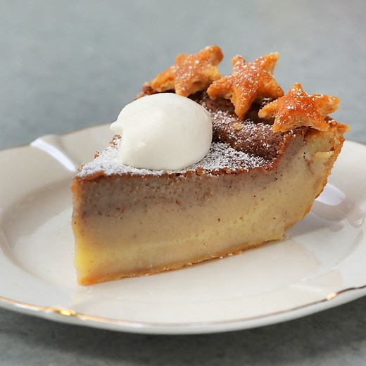 Start the holiday season off right with this insanely delicious eggnog custard pie, with the help of the LG ProBake Convection Oven! | Tasty