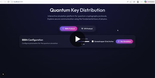 #quantumcomputing #quantumcryptography #qkd #qiskit #cybersecurity #nextjs #python | Adam Ammour