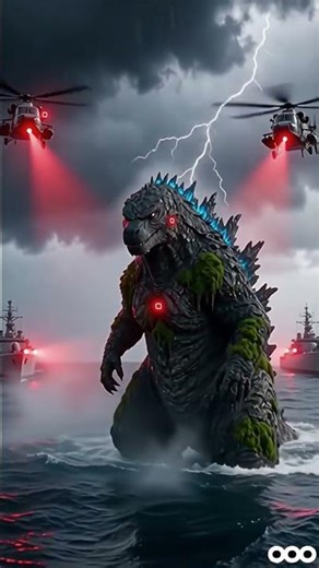 ANGRY GODZILLA #ai #godzilla #short