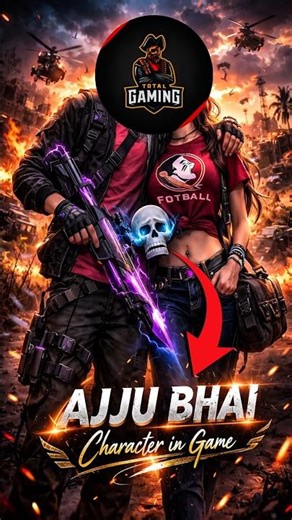 Ajju bhai /gf chairecter in free fire 😱 #freefire #ajjubhai #garena #scam