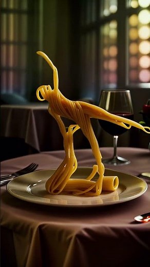 Dancing Pasta| Spaghetti Dancing on a plate