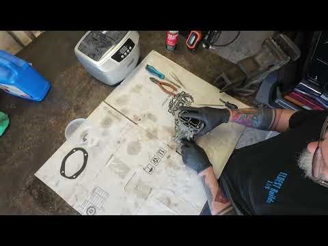 1979 Fiat Spider 124, Disassemble and clean Weber 32/36 DFAV (sonic cleaner) reassemble