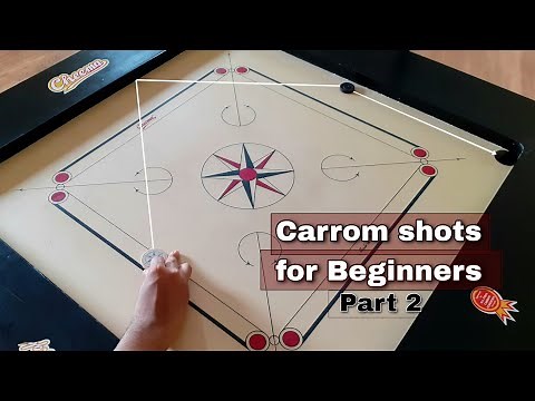 Carrom shots for Beginners | Basic carrom shots | Part 2
