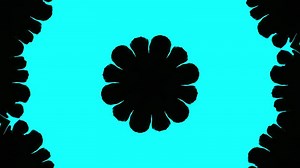 Abstract Colorful Paint Spread Mirror Reflection Fantasy