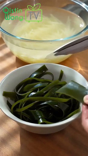 夏天必吃！酸辣開胃涼拌馬鈴薯絲海帶絲，清爽脆口超下飯 #涼拌菜