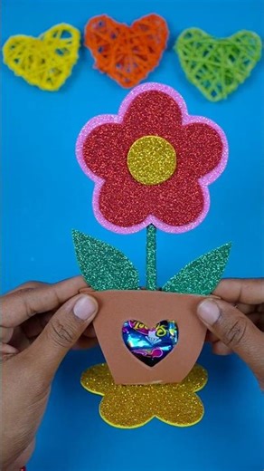 Valentine’s Day Handmade Crafts ❤️✨ | Glitter Foam Sheet Paper DIY