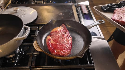 Cooking a frozen steak can actually work