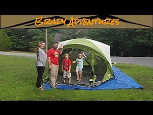 Coleman Evanston 6 Screened Porch Tent Setup and Teardown