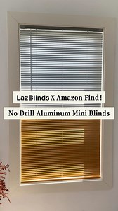 60K views · 296 reactions |  Two-Tone No-Drill Aluminum BlindsWith...