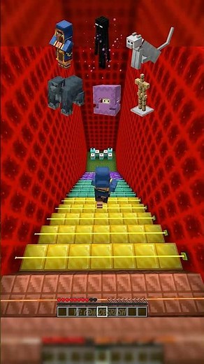 Minecraft Game But Brainrot Falling Laser Challenge #minecraftshorts #shorts