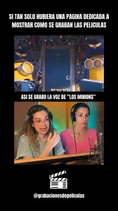 13K views · 341 reactions | ASI SE GRABO LA VOZ DE "LOS MINIONS" @grabacionesdepeliculas #peliculas #films #grabacion #set #actores #filmacion #viral #viralvideos #viralreel #reelsfypシ #universal #studio #videosvirales #accion #universalstudios #cine #terror #susto #miedo #terrormovies #peliculasrecomendadas #tendencia #movie #disney #minion #cinema #minions #marvelmovies | Grabacionesdepeliculas | Facebook