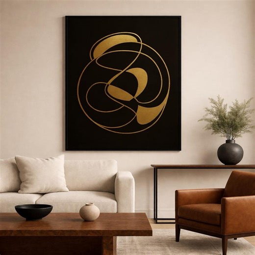 Black Gold Abstract Art, Modern Luxury Print, Minimalist Decor (digital Download) - Etsy