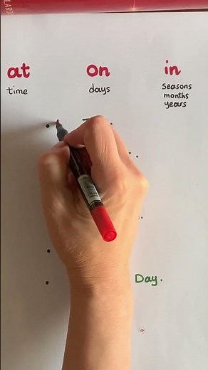 #shorts How to use "AT IN ON" in ENGLISH ?